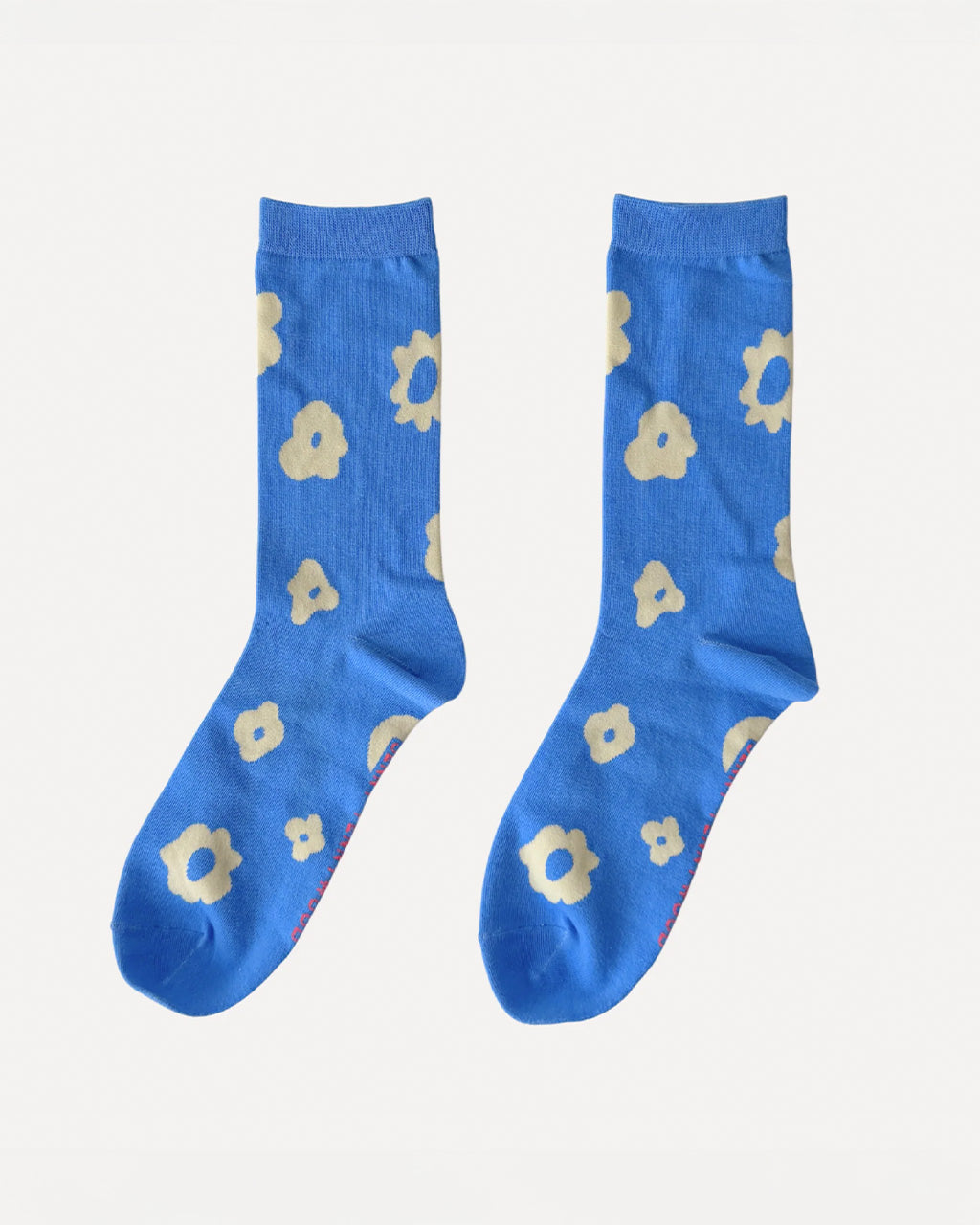 Celeste Crew Socks - Ultramarine Blue + Natural
