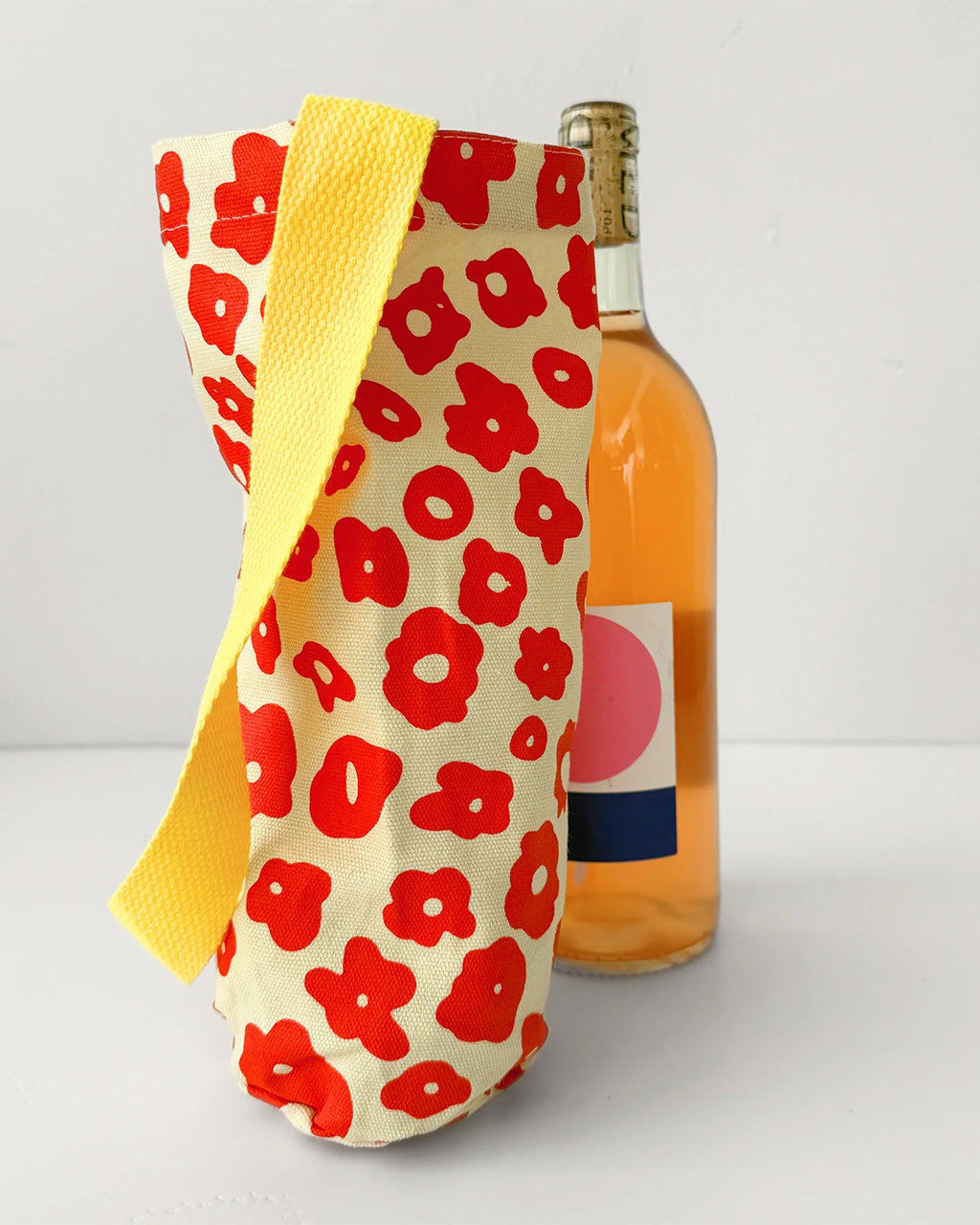 The Celeste Wine Tote - Poppy + Sunshine