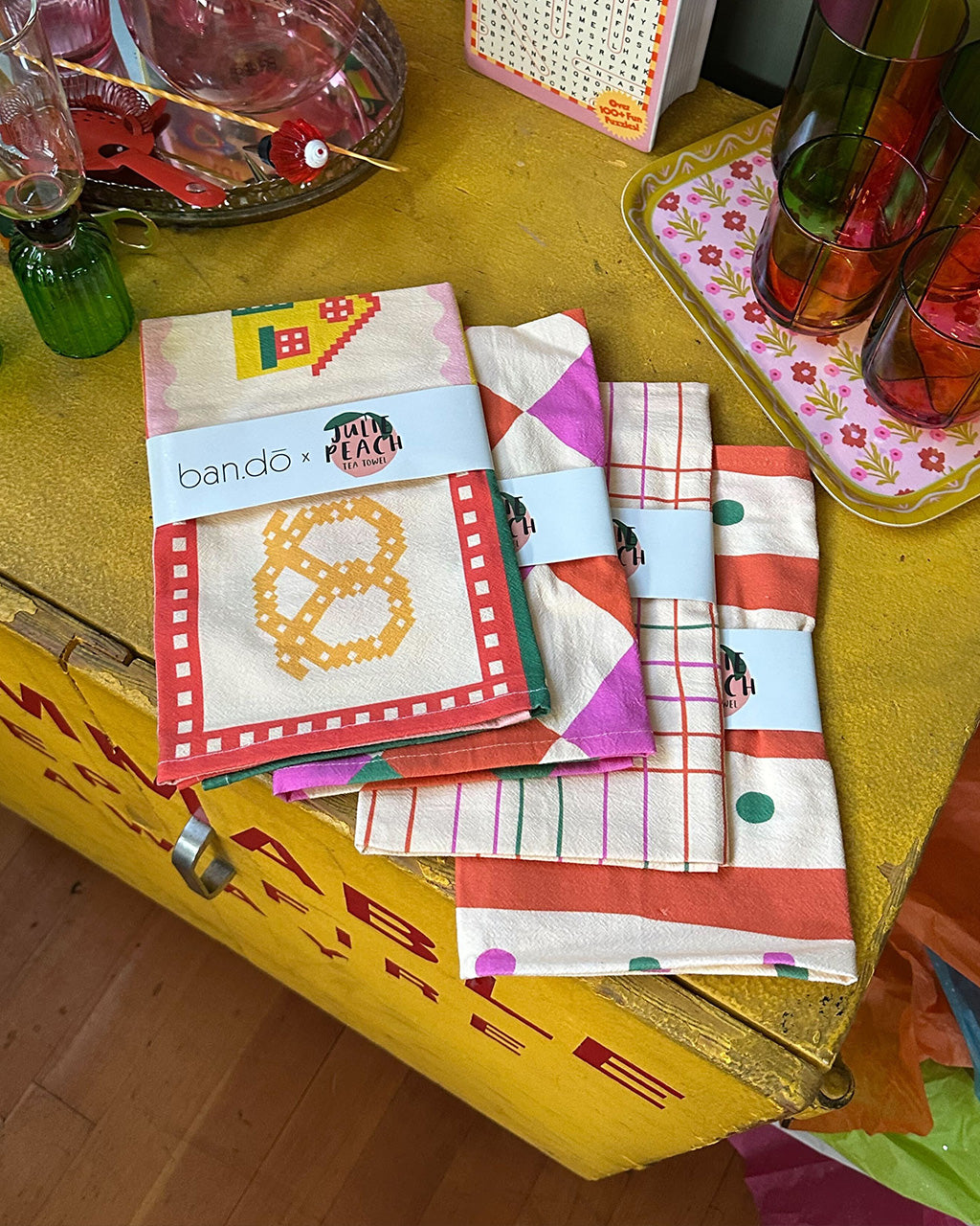 ban.do Diamonds Tea Towel