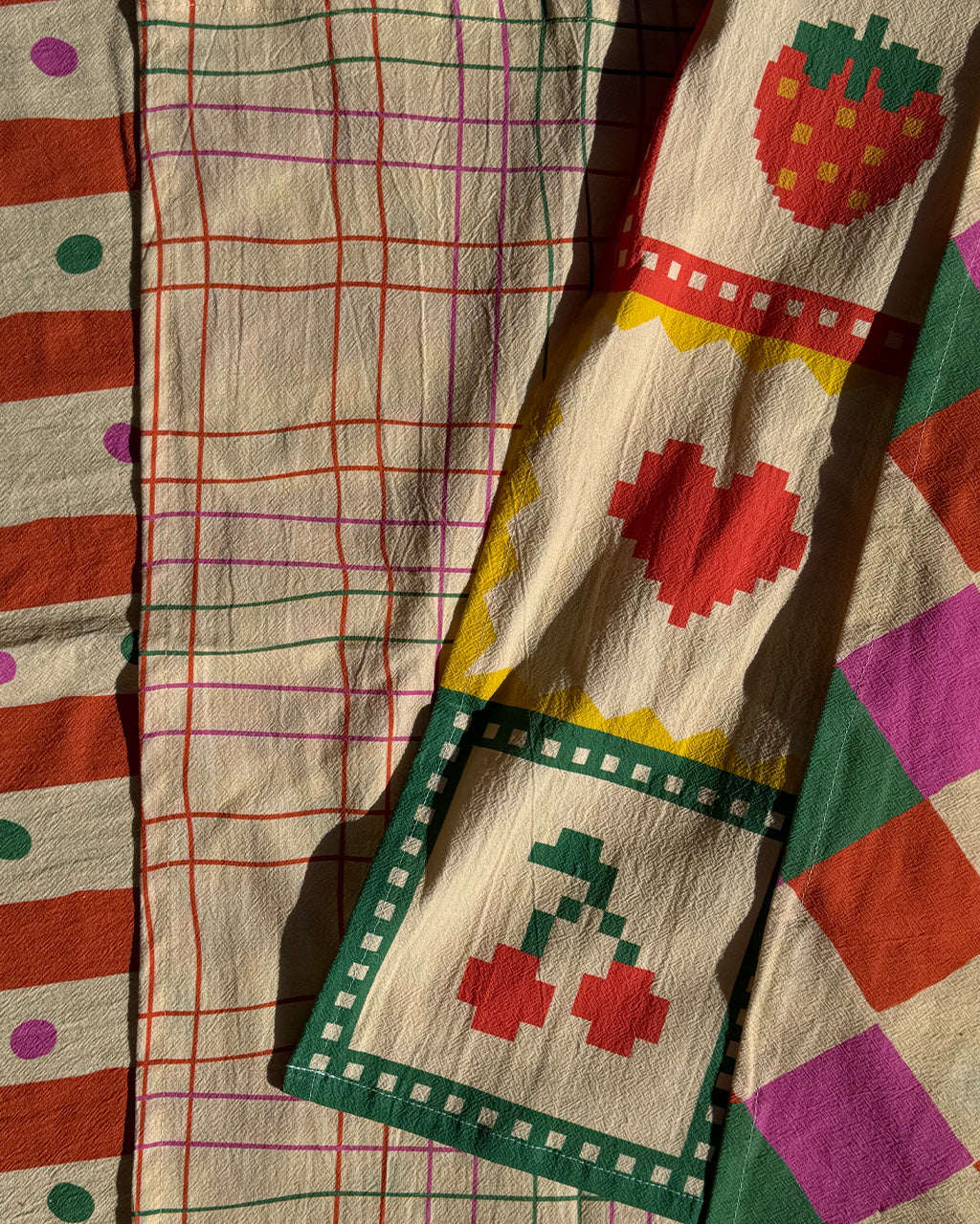 ban.do Plaid Tea Towel