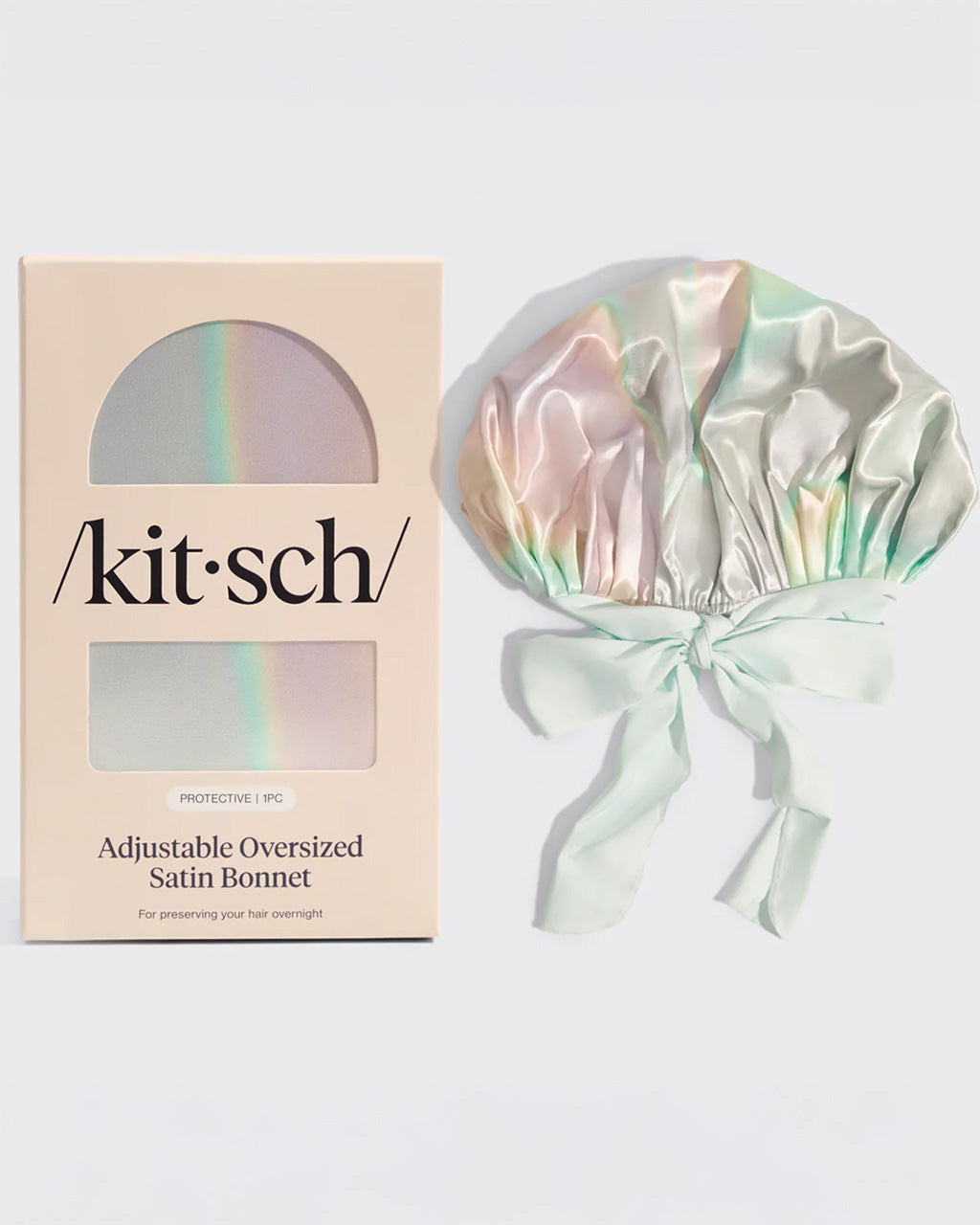 Adjustable Oversized Satin Bonnet - Aura