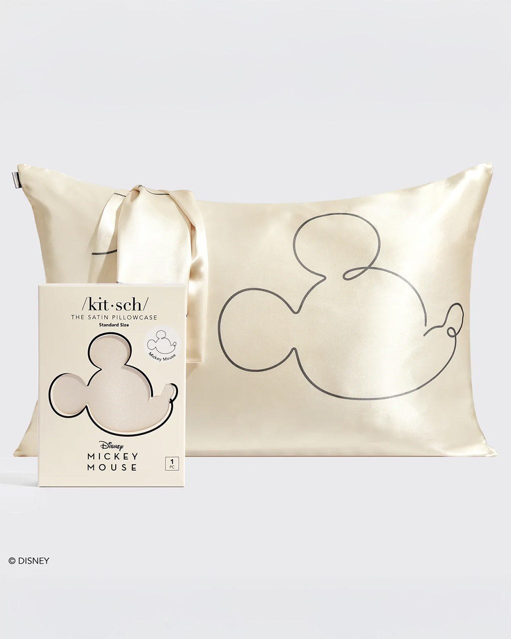Kitsch x Mickey and Minnie Satin Pillowcase - Mr. Mouse