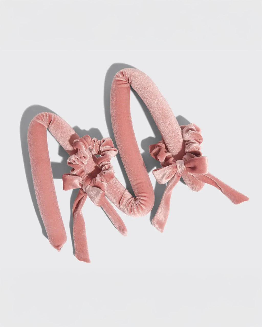 Terracotta Velvet Heatless Curling Set