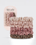 Ultra Petite Satin Scrunchies - Terracotta