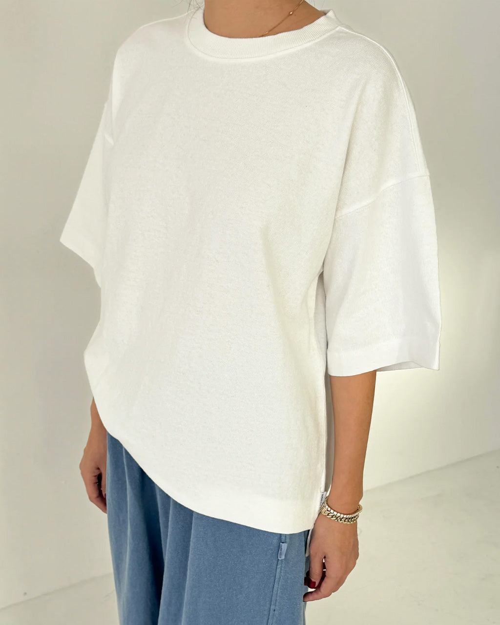 Jayden Tee - White Cotton