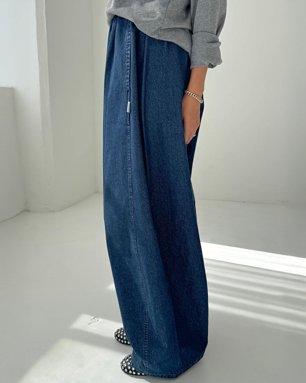 Parachute Pants - Denim Blue