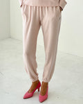 Pointelle Serene Jogger - Baby Pink