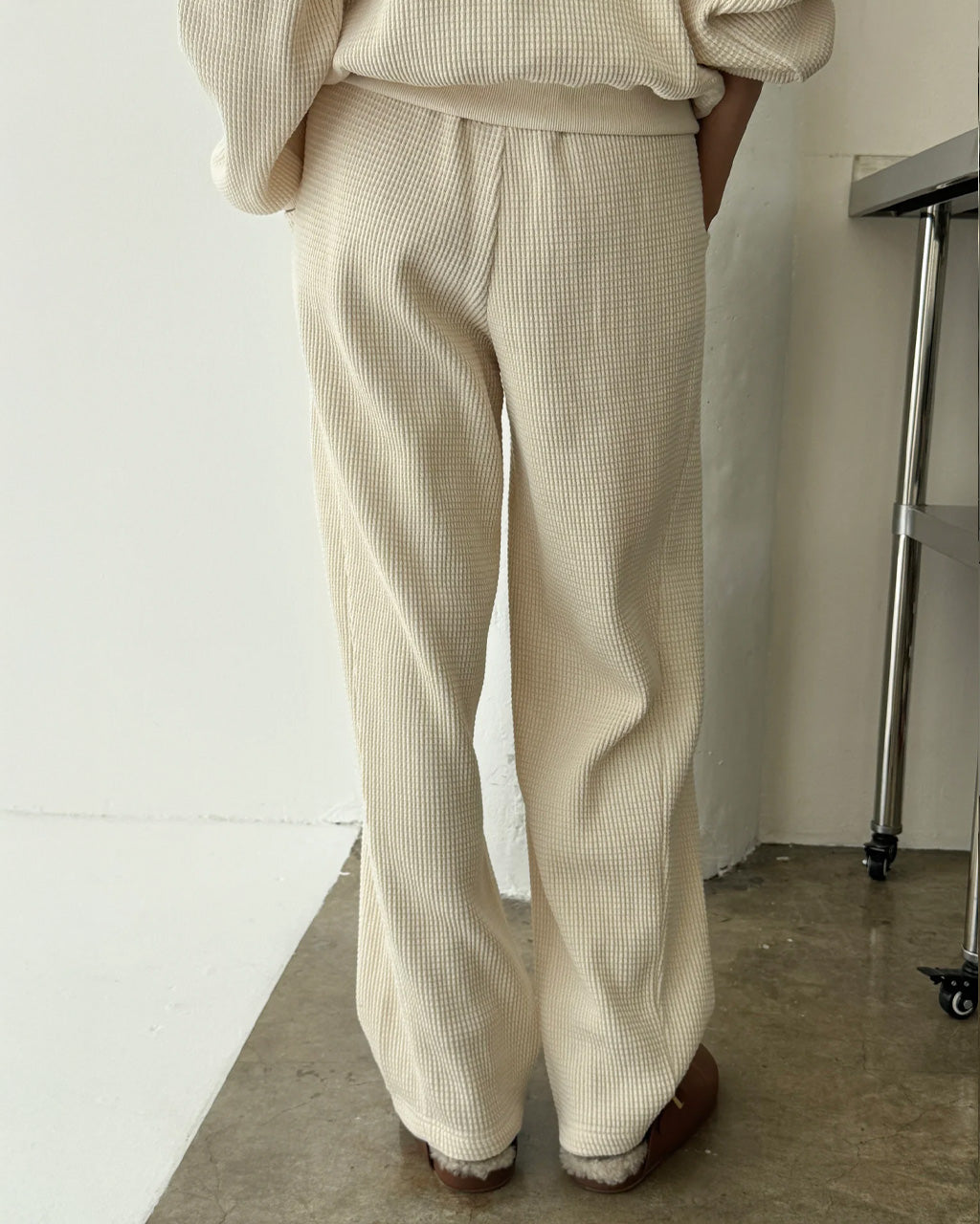 Waffle Lo Pants - Naturel