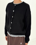 Cotton Leila Cardigan - Black