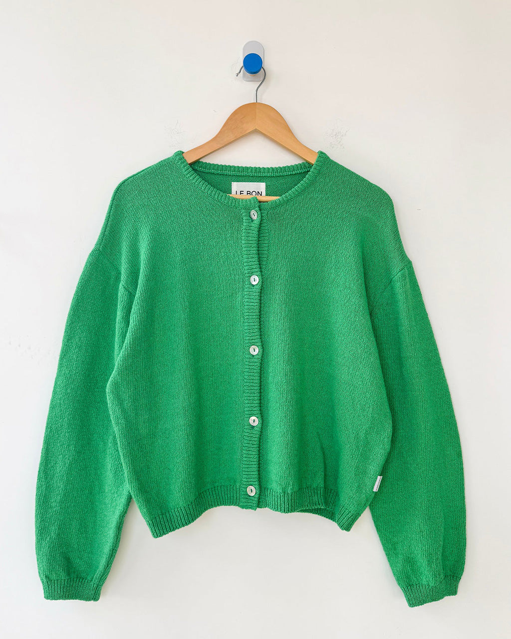 Cotton Leila Cardigan - Spring Green