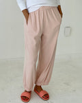 Pointelle Balloon Pants - Baby Pink