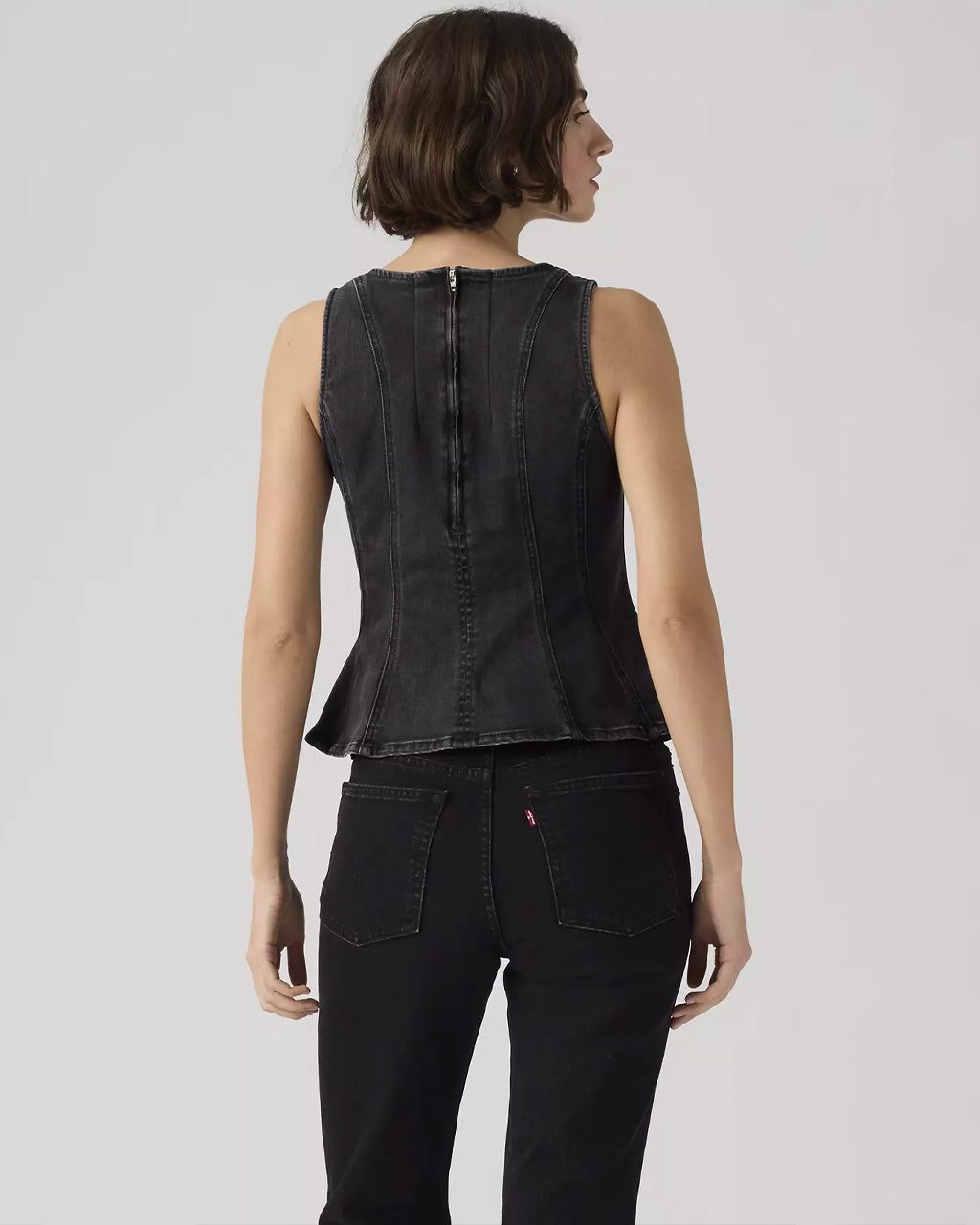 Leighton Peplum Top - NY Nights