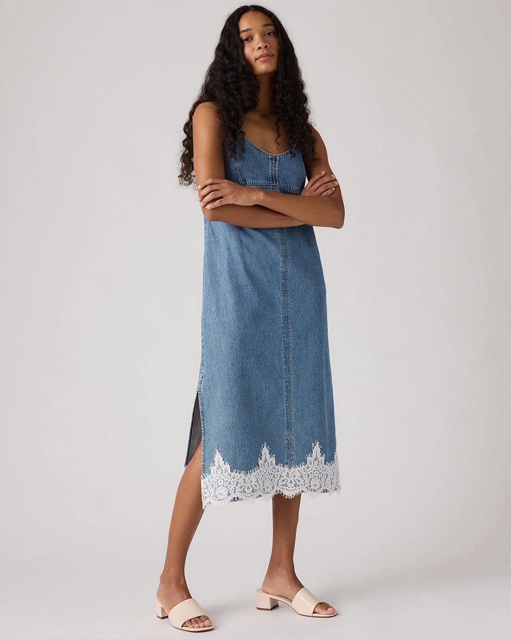 90's Denim Slip Dress - Slipped My Mind