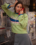 Mari Sweater - Pistachio Stripe