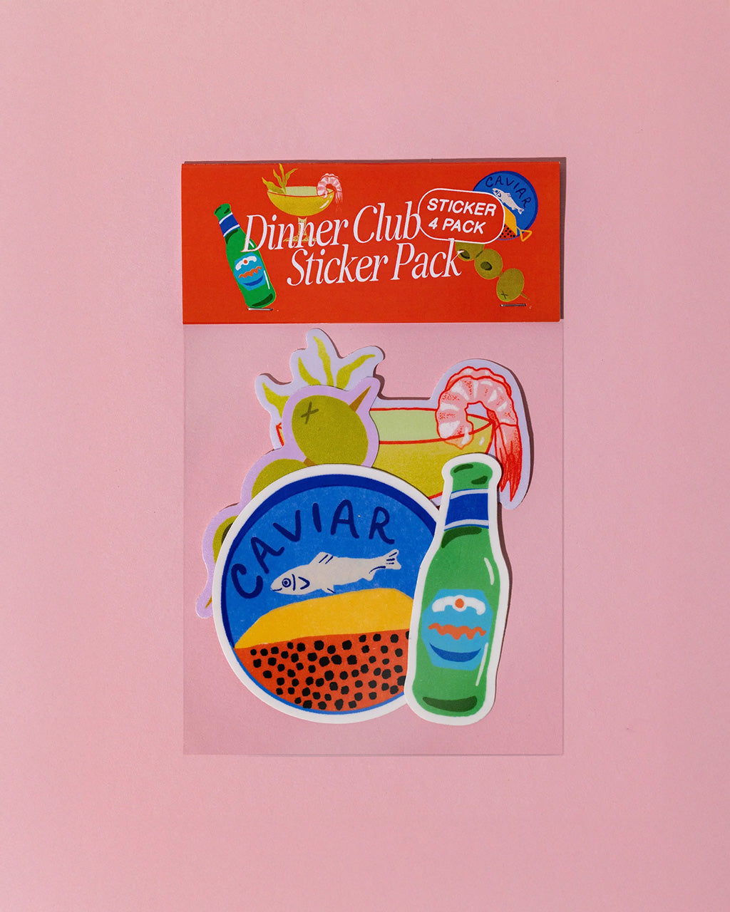 Dinner Club Sticker Pack - Set of 4