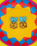 Bow + Pretzel Earrings