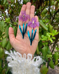 From The Garden Earrings - Irises