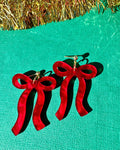 Red Bows Earrings