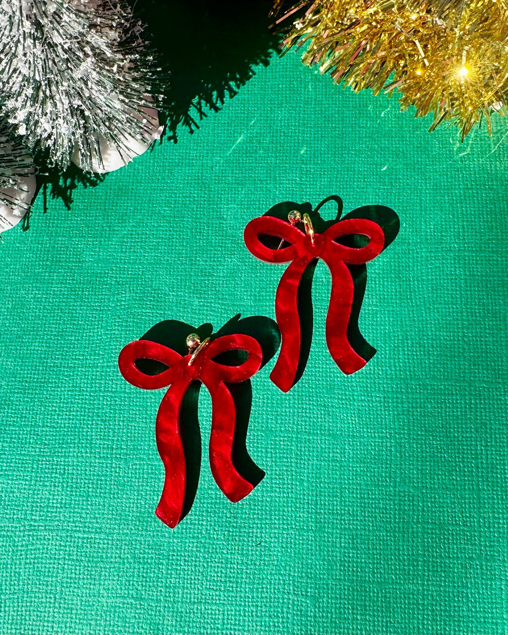 Red Bows Earrings