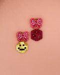 Smiley + Dice Earrings