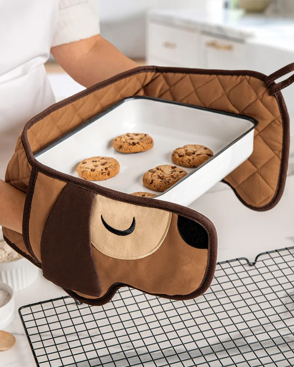 Hot Dog Double Oven Mitts