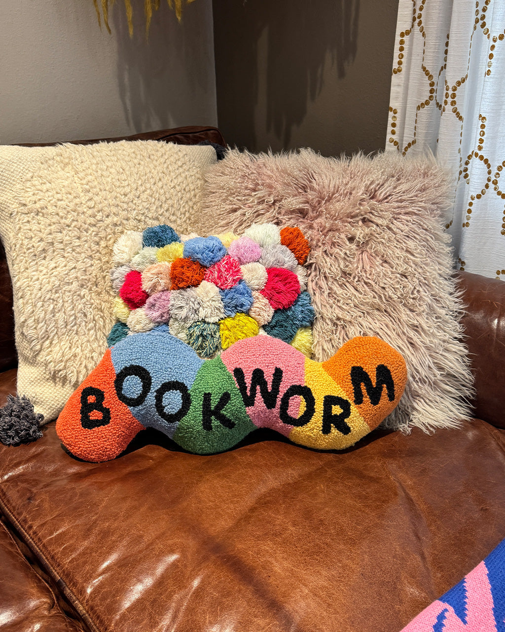 Bookworm Hook Pillow