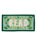 Read Embroidered Canvas Banner