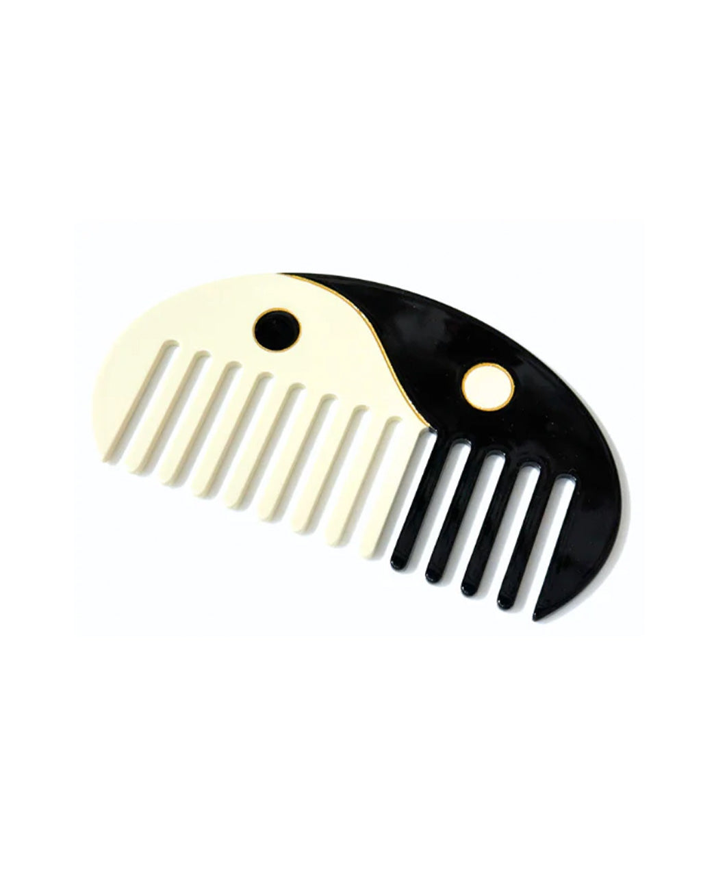 Hand-Painted Yin Yan Acetate Hair Comb