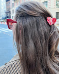 Hand-painted Mini Paisley Heart Claw Hair