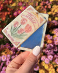 Hand-painted Tulip Seeds Compact Mirror