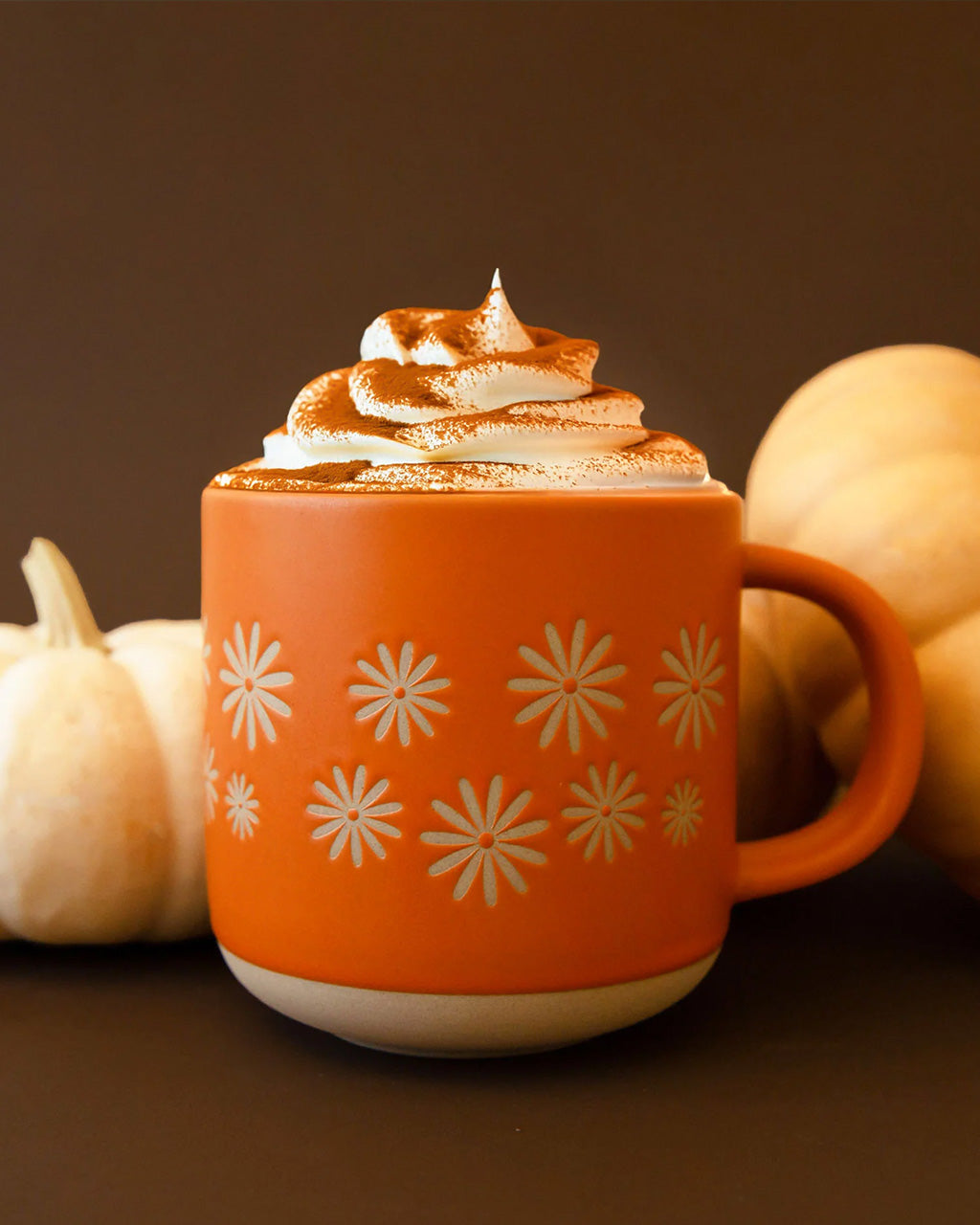 Retro Ceramic Mug - Pinwheel Flowers