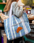 Bon Appétit Recycled Plastic Tote Bag - Croissant