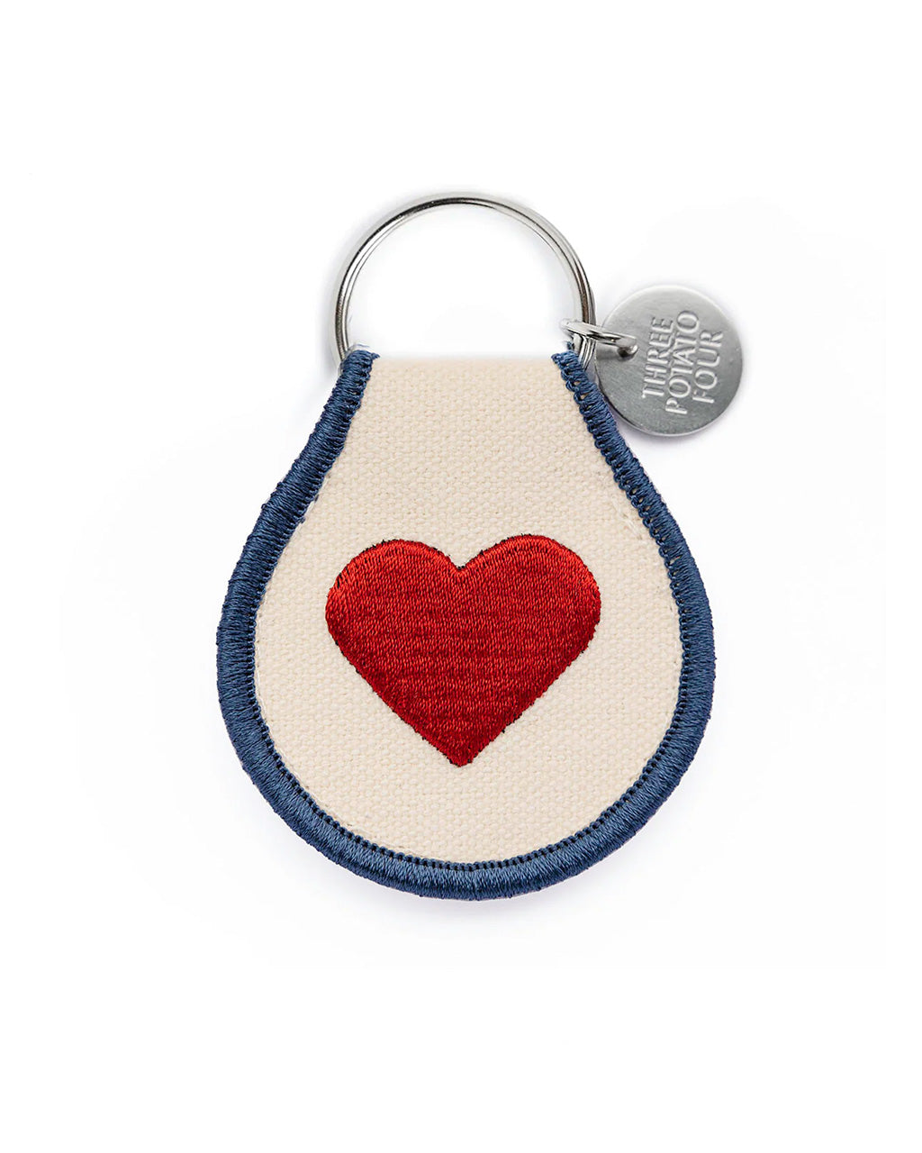 Classic Heart Patch Keychain