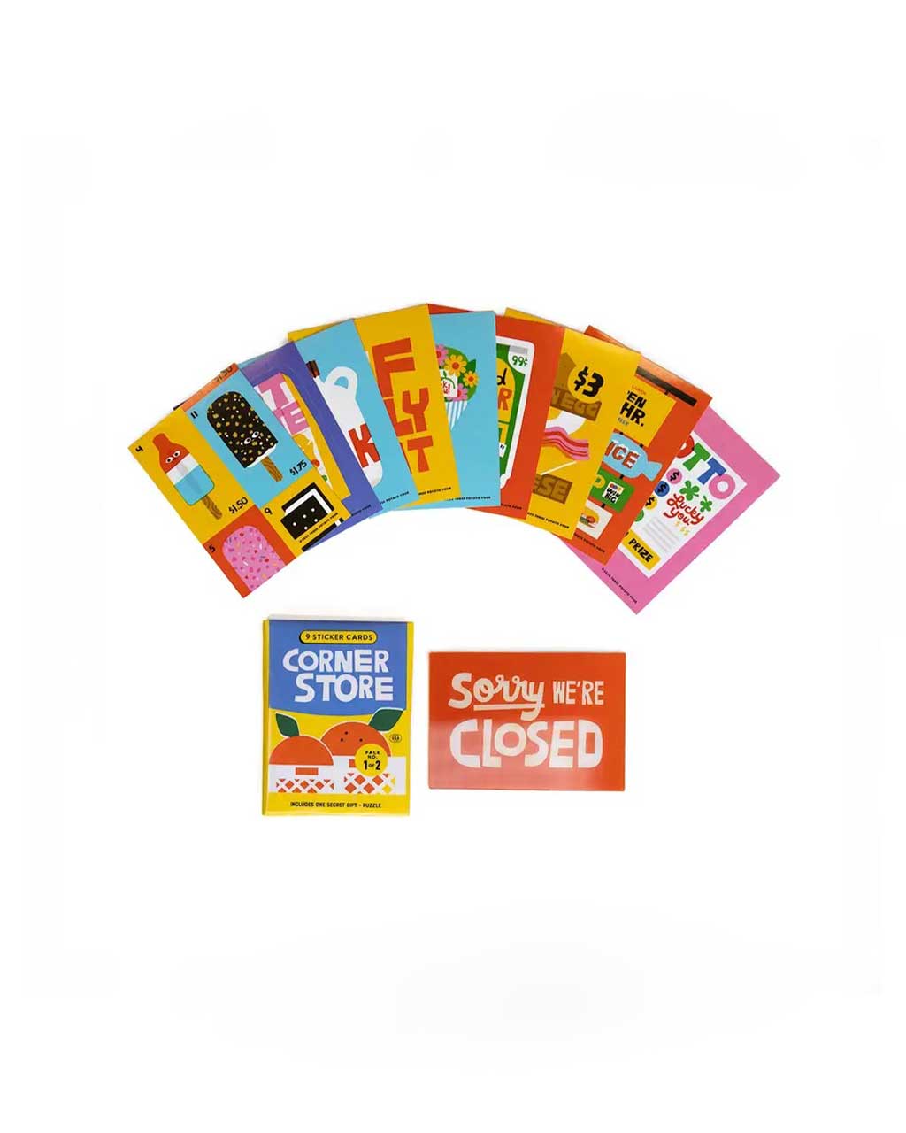Corner Store Sticker Card Pack - Pack 1