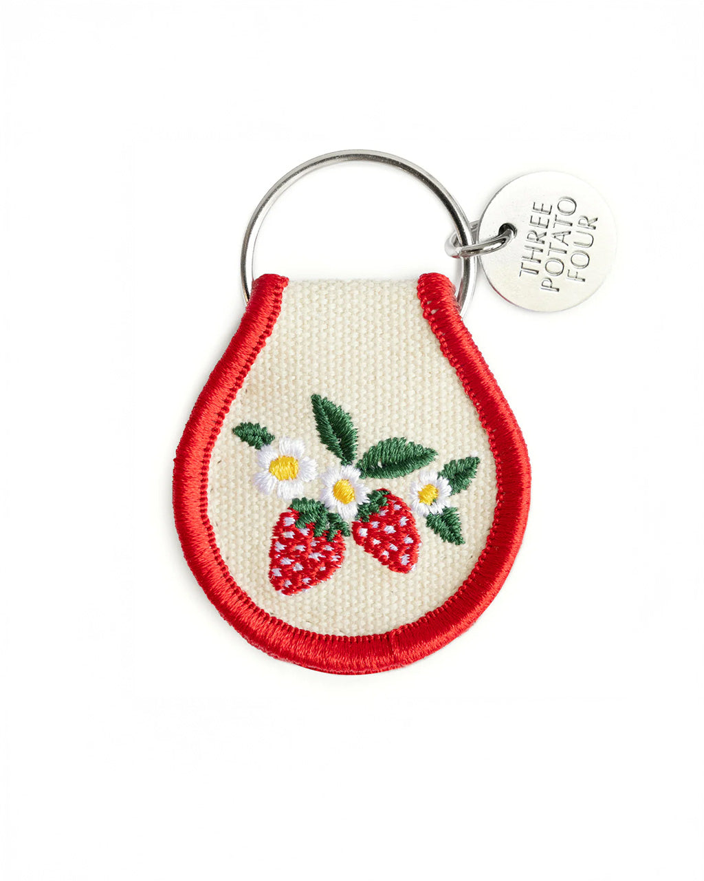 Strawberry Blossom Patch Keychain