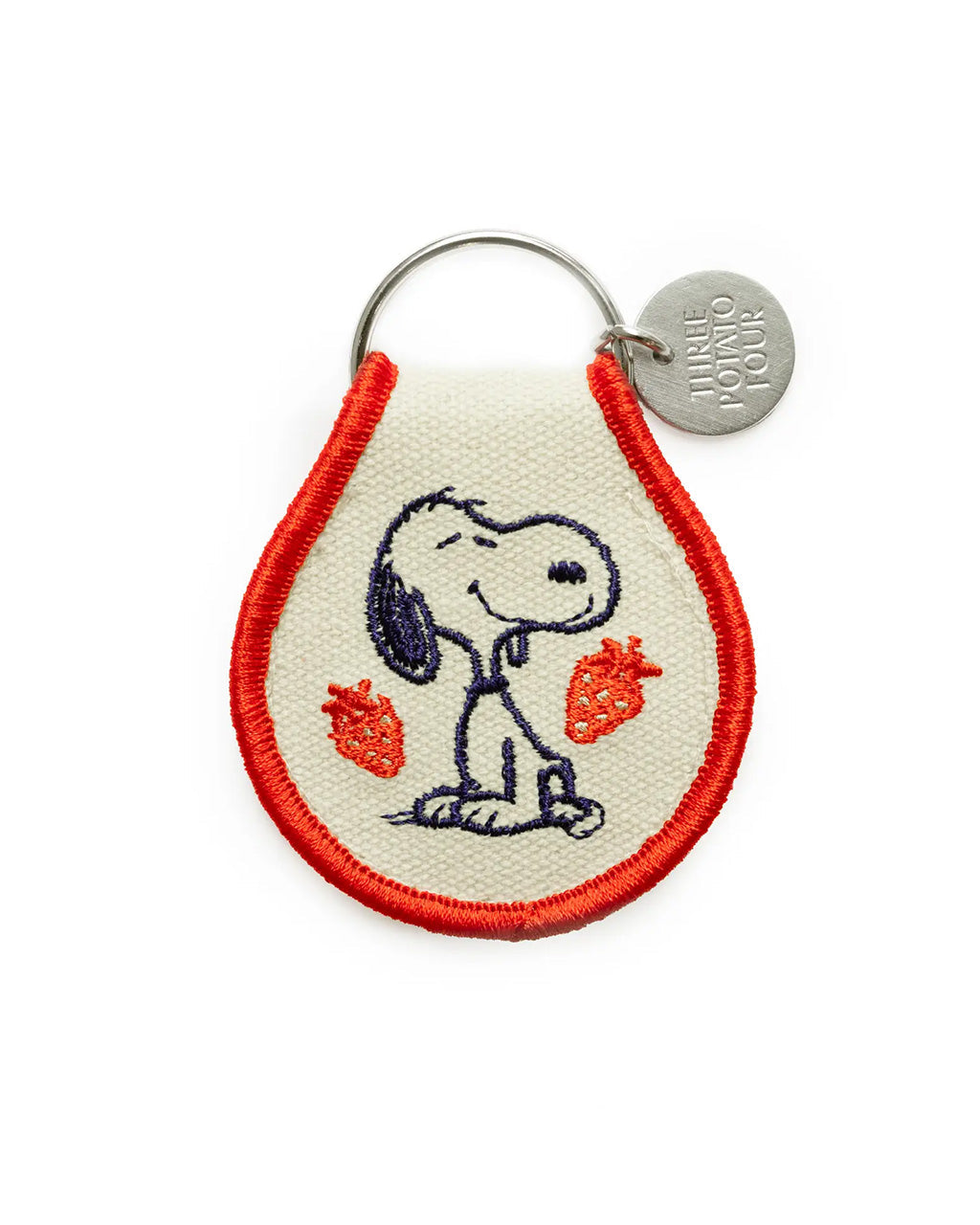 Snoopy Strawberry Patch Keychain