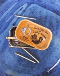 Very Cute Tin Of Safety Matches - Orange
