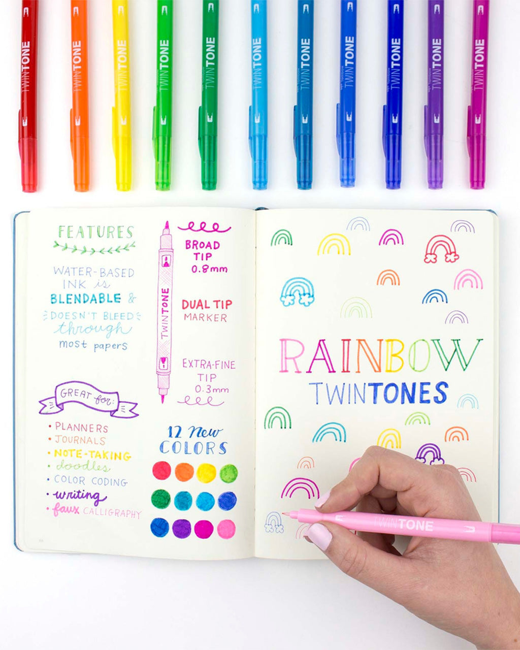 Twintone Marker Set: Rainbow