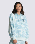 Marble Print Hoodie - Blue Glow