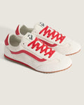 Super Low Pro Sneaker - Marshmallow + Racing Red