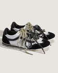 Super Low Pro Sneaker - Satin Black + Silver