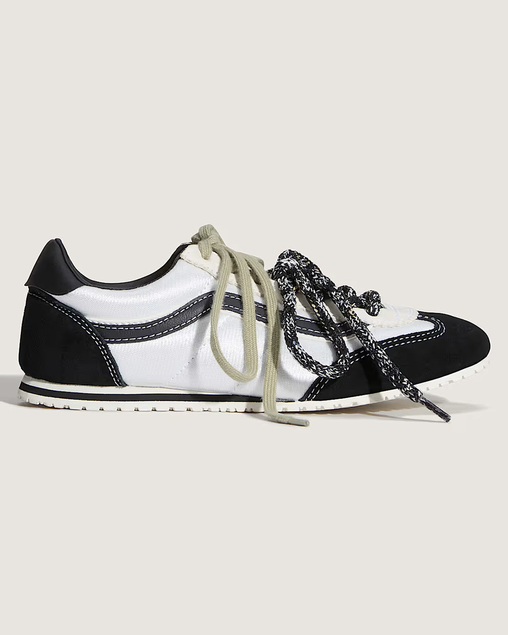 Super Low Pro Sneaker - Satin Black + Silver