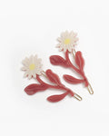 Marguerite Daisy Flower Barrette Set