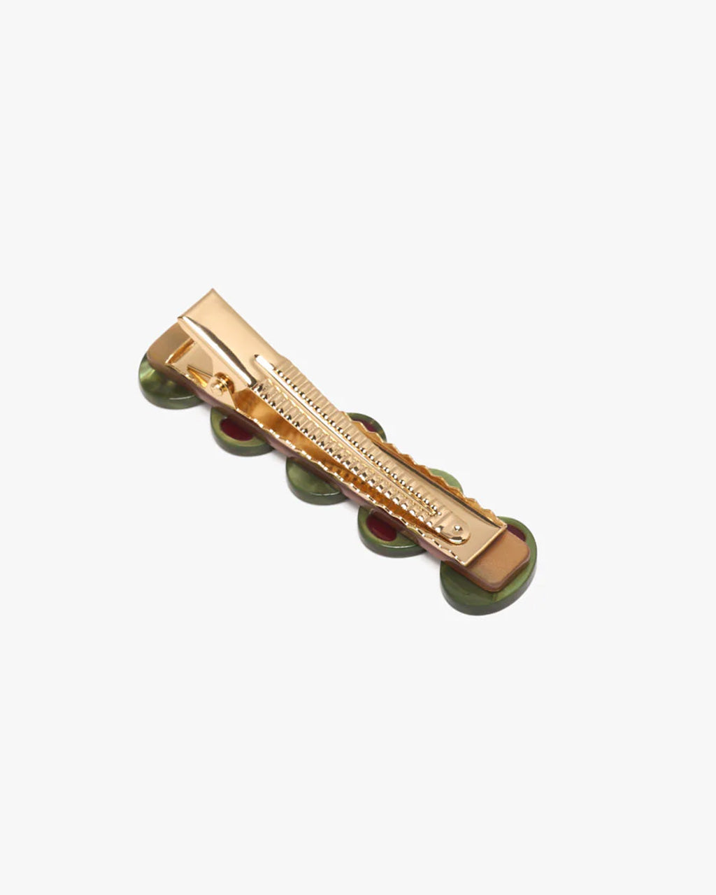 Olive Sparkly Cocktail Alligator Hair Clip