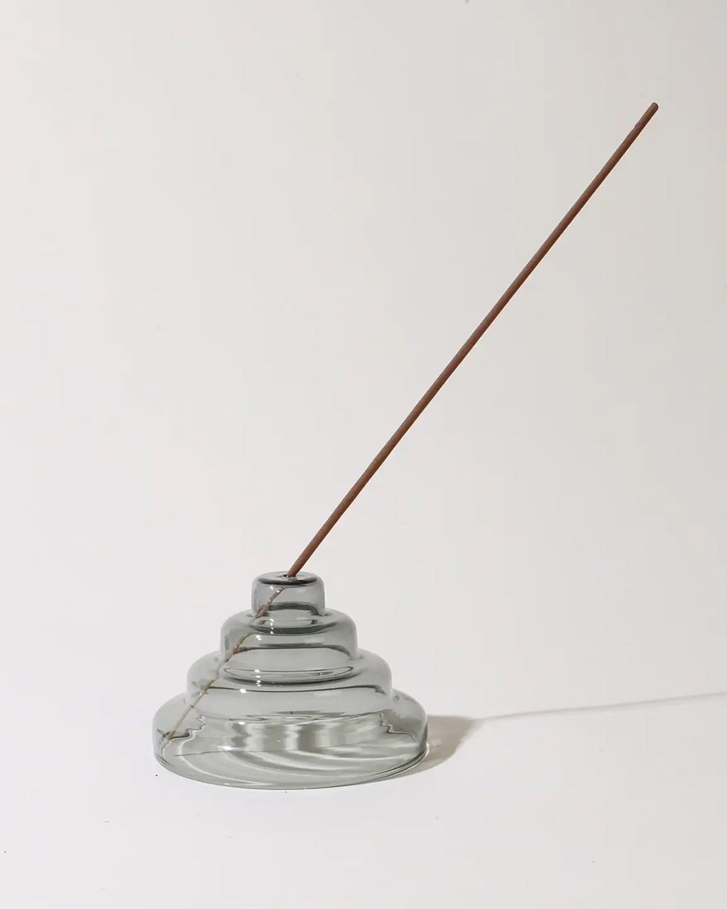 Glass Meso Incense Holder - Gray
