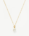 Baroque Pearl Chain Necklace | 18ct Gold Vermeil/Pearl
