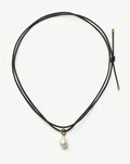Baroque Pearl Cord Necklace | 18ct Gold Vermeil/Pearl