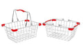 2 x Metal Shopping Baskets