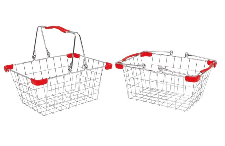 2 x Metal Shopping Baskets