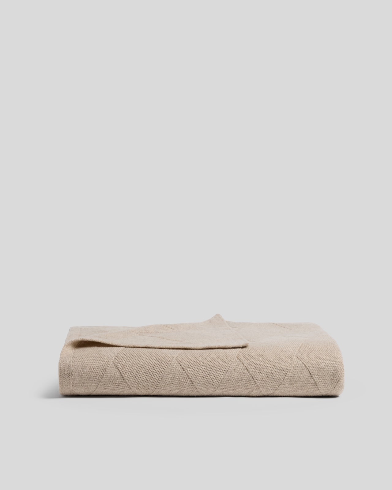 Basketweave Merino Throw (Natural)
